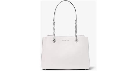 white teagan leather shoulder bag.